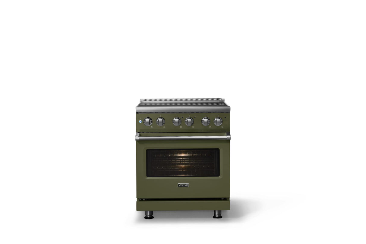 30"W. Electric Range (Finish: Martini, Trim: Polished Chrome)