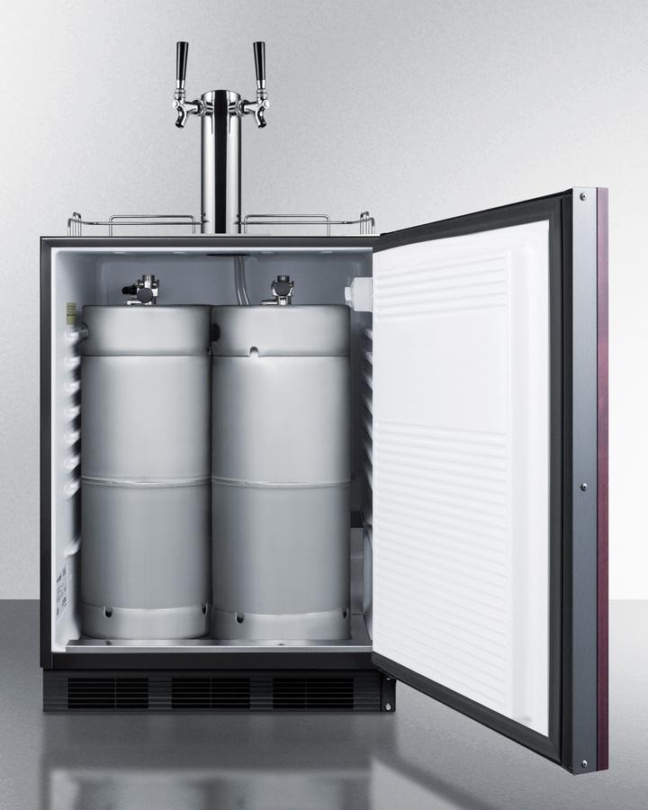 24" Wide Built-in Beer & Coffee Kegerator, ADA Compliant (panel Not Included)