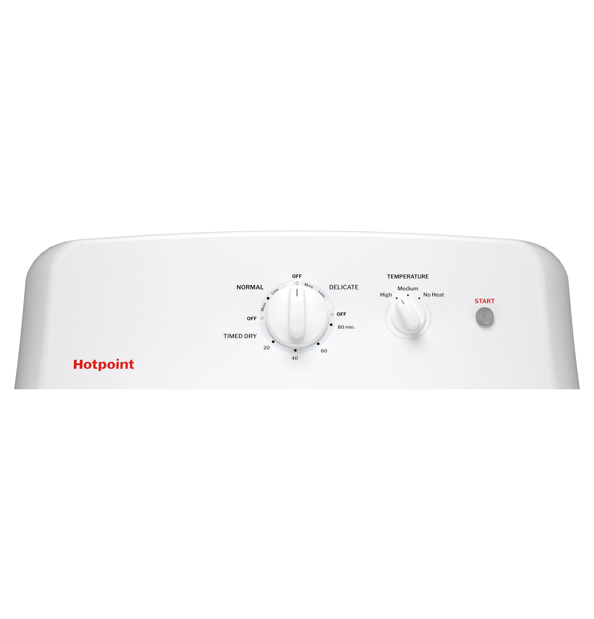 Hotpoint® 6.2 cu. ft. Capacity Gas Dryer with Up To 120 ft. Venting and Shallow Depth