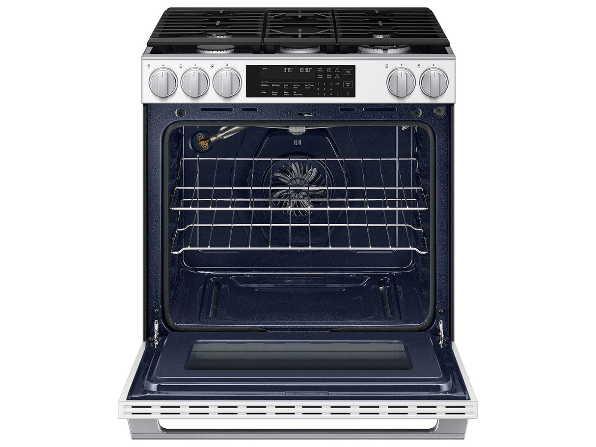 Bespoke Smart Slide-in Gas Range Pro Style Elite Design Illuminated Knobs Air Fry Max