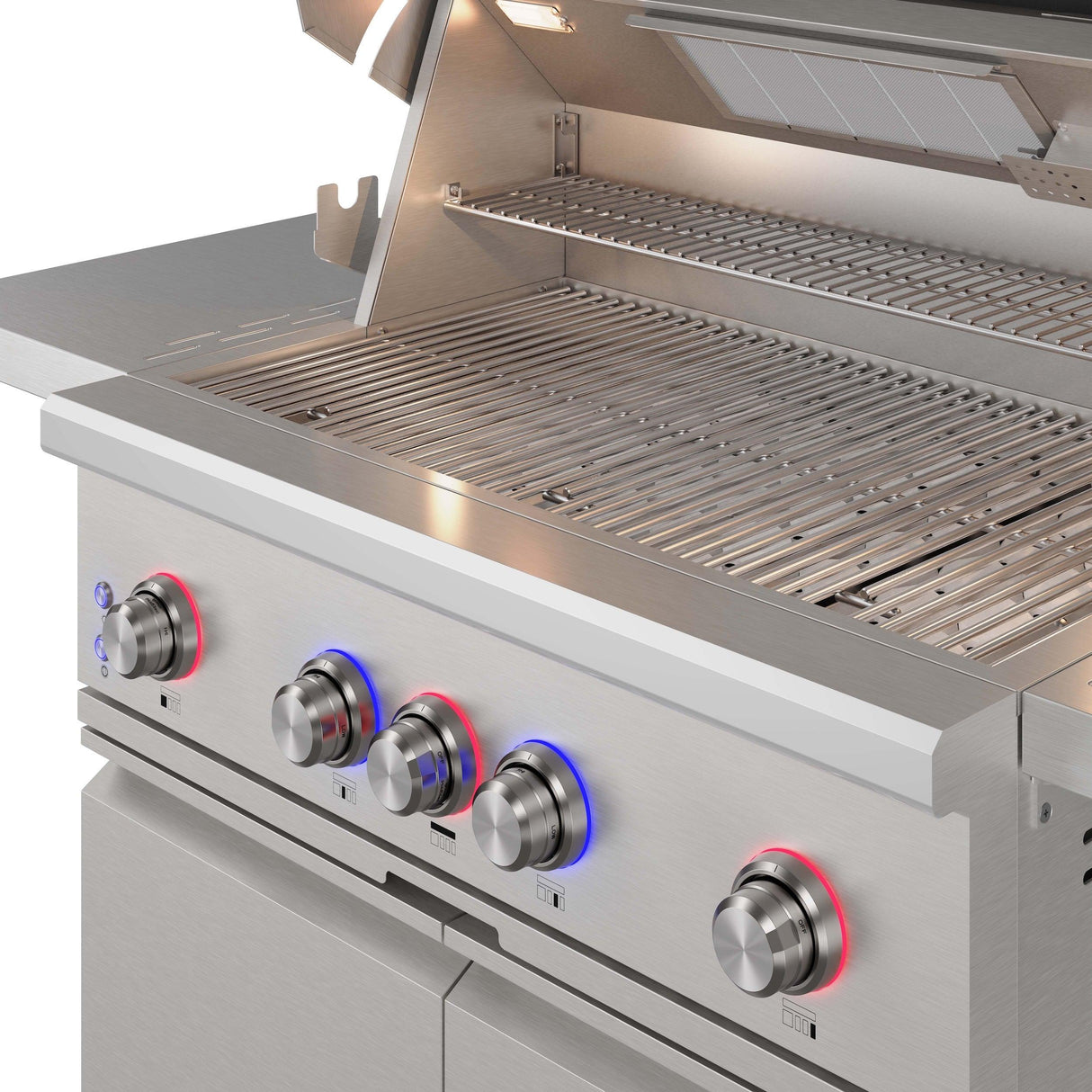 36-inch 4 Burners Built In Gas Grill On Cart With Sear/rear Infrared Burner & Rotisserie Natural Gas