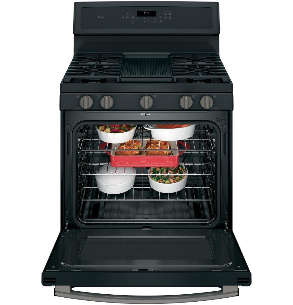 GE Profile™ 30" Free-Standing Gas Convection Range