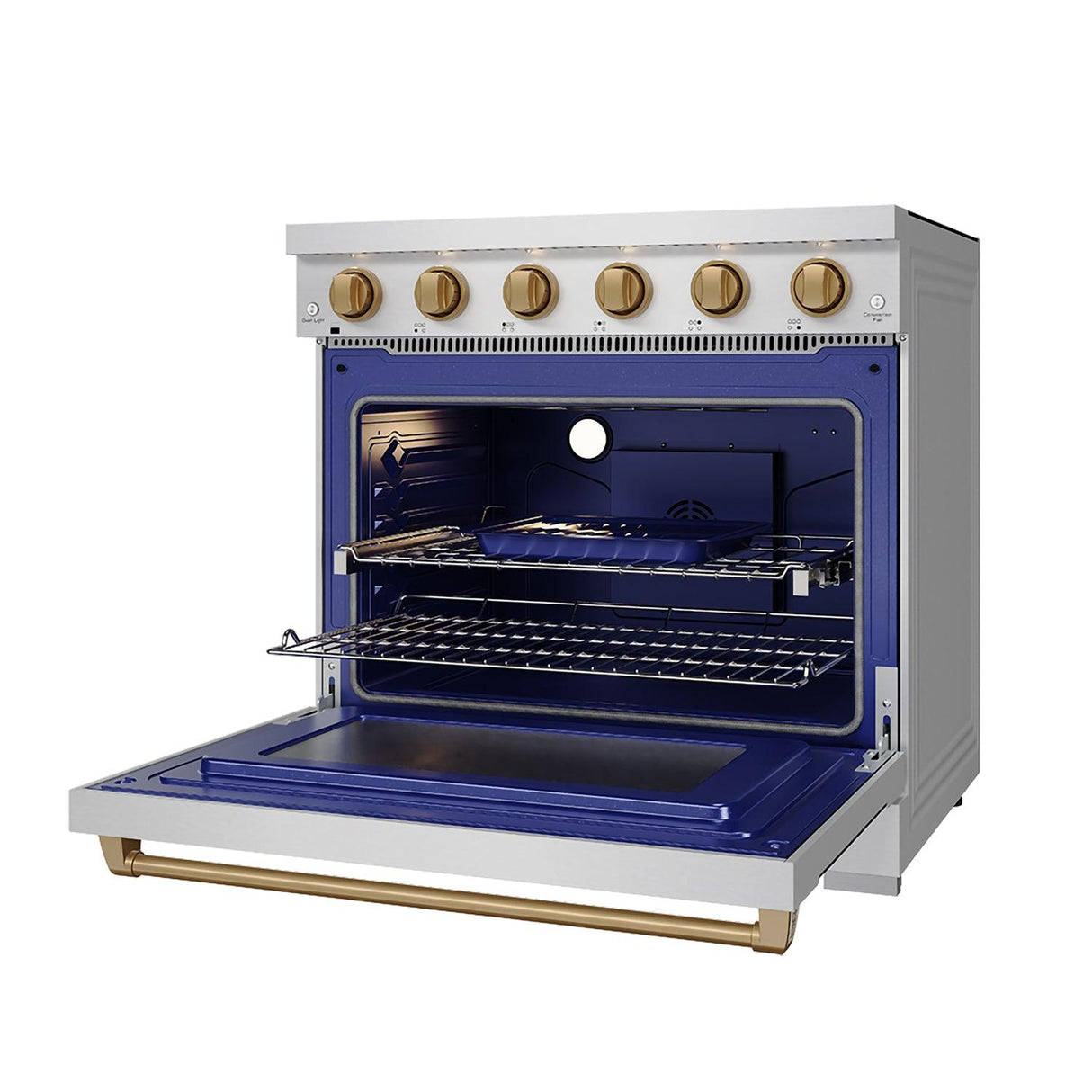 36 Inch Professional Electric Range In Stainless Steel/bronze Gordon Ramsay Series