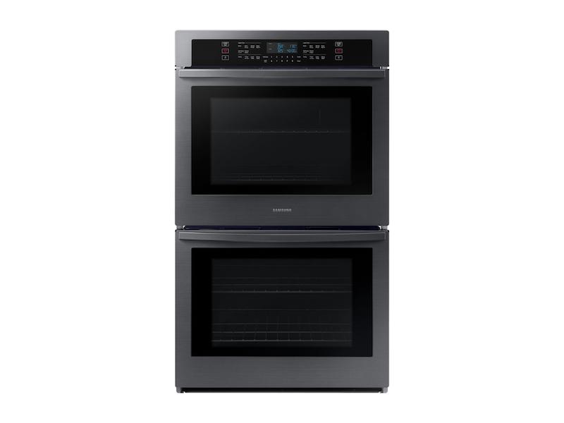 30" Double Wall Oven in Black Stainless Steel