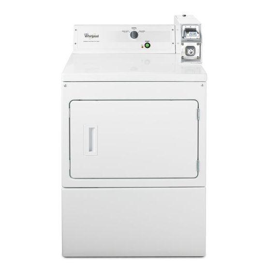 Whirlpool® 27" Large Capacity Commercial Gas Dryer - White