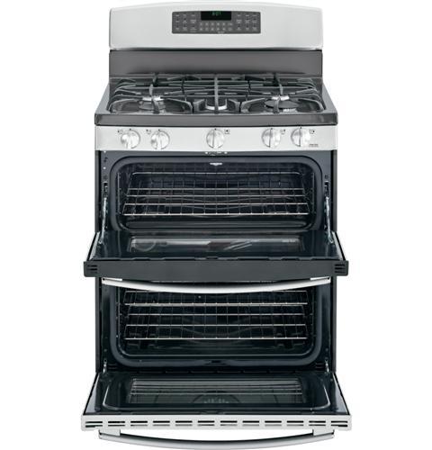 GE® 30" Free-Standing Gas Double Oven Range with Convection