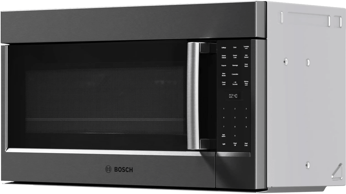 800 Series Over-The-Range Microwave 30" Left SideOpening Door, Black Stainless Steel