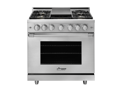 Gas Pro Range, Silver Stainless Steel, Liquid Propane