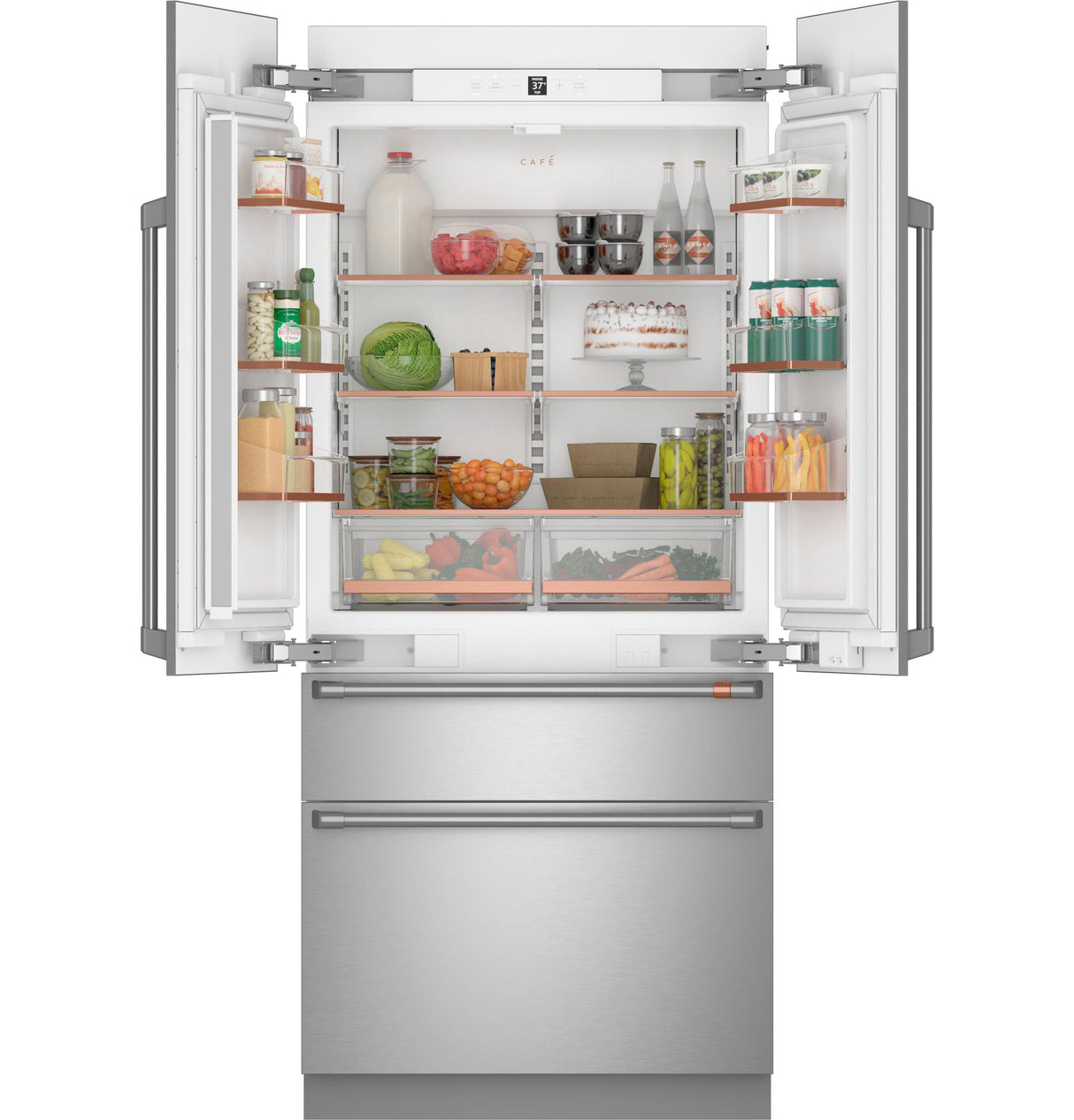 CAFE™ 36" Panel-Ready Integrated French-Door Refrigerator