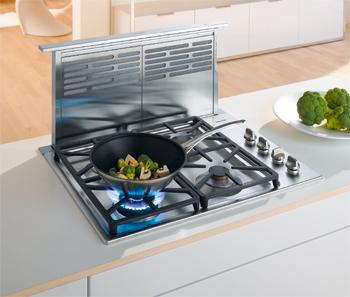 36" DA 6490 Downdraft Hood - External Blower