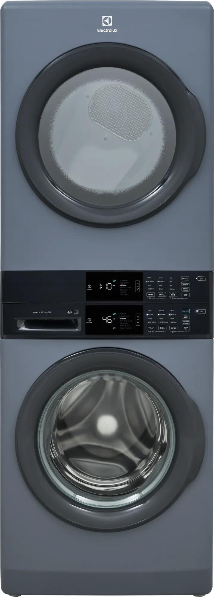 Laundry Tower Single Unit Front Load 4.4 Cu. Ft. Washer & 8 Cu. Ft. Electric Dryer