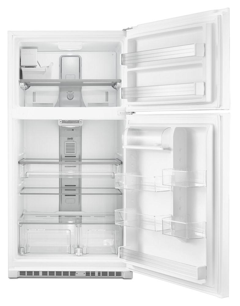 33-Inch Wide Top Freezer Refrigerator with EvenAir Cooling Tower- 21 Cu. Ft.