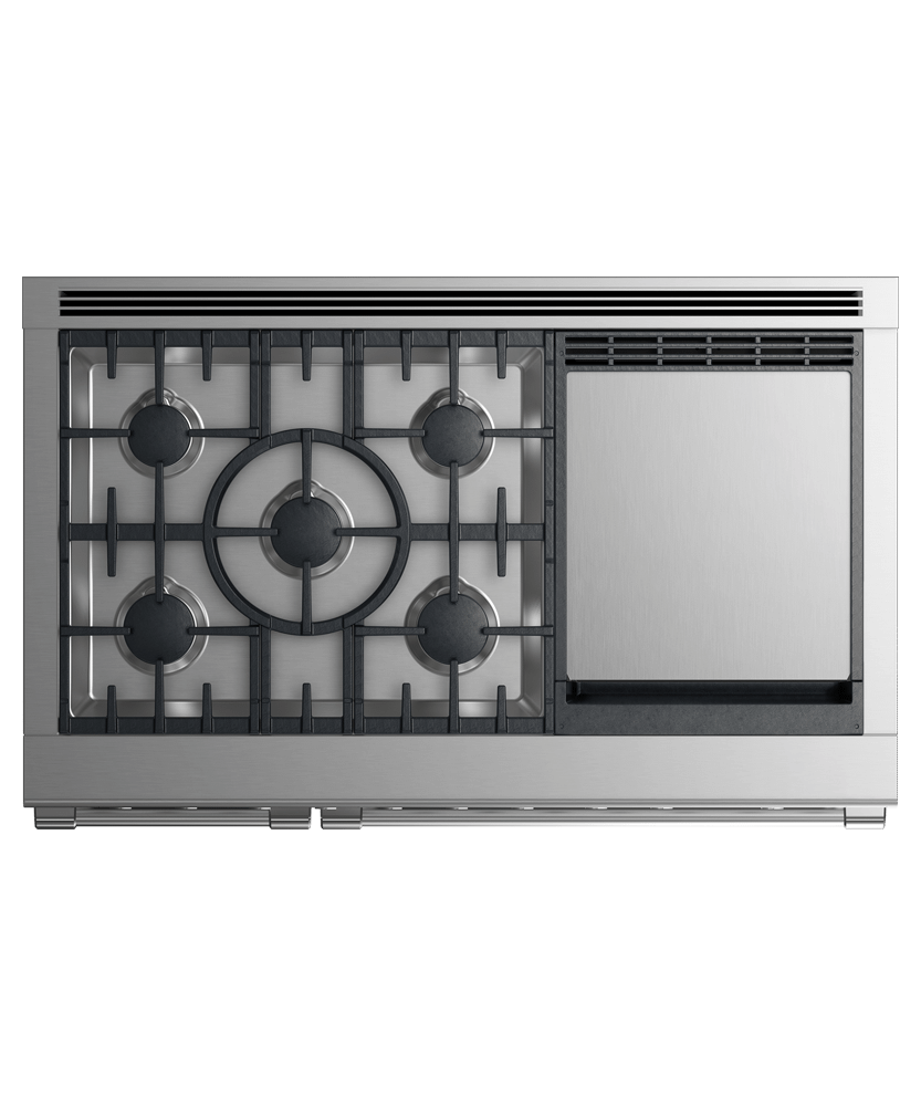 Gas Range, 48", 5 Burners with Griddle