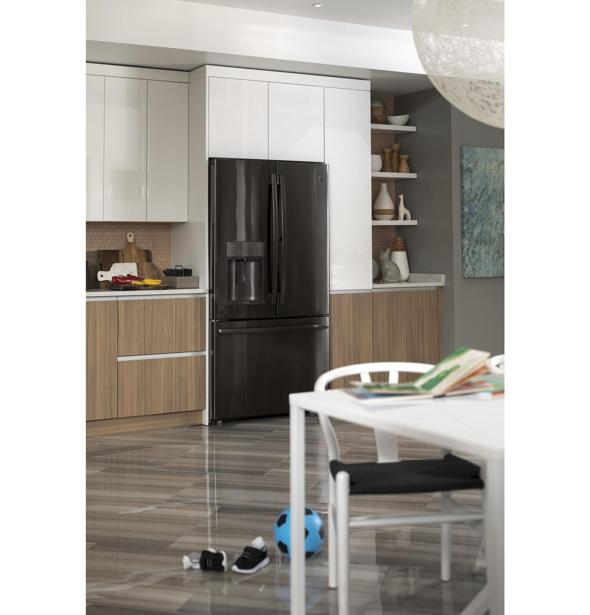 GE Profile™ Series 22.1 Cu. Ft. Counter-Depth French-Door Refrigerator with Door In Door and Hands-Free AutoFill