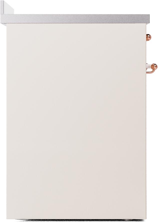 Nostalgie II 30 Inch Electric Freestanding Range in Antique White with Copper Trim