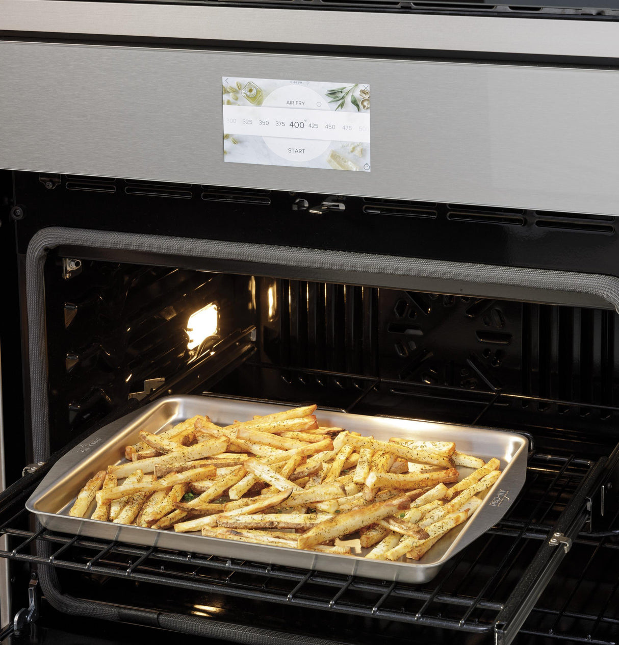 CAF(EBACK)™ 30" Smart Double Wall Oven with Convection in Platinum Glass