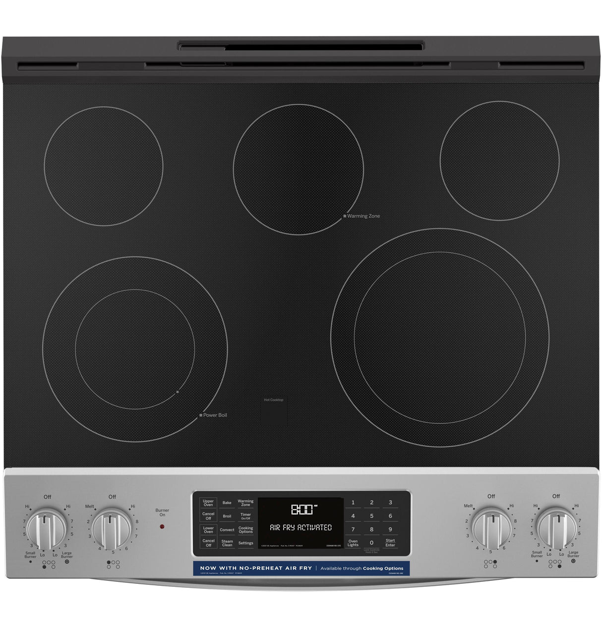 GE 30" Slide-In Electric Convection Double Oven Range