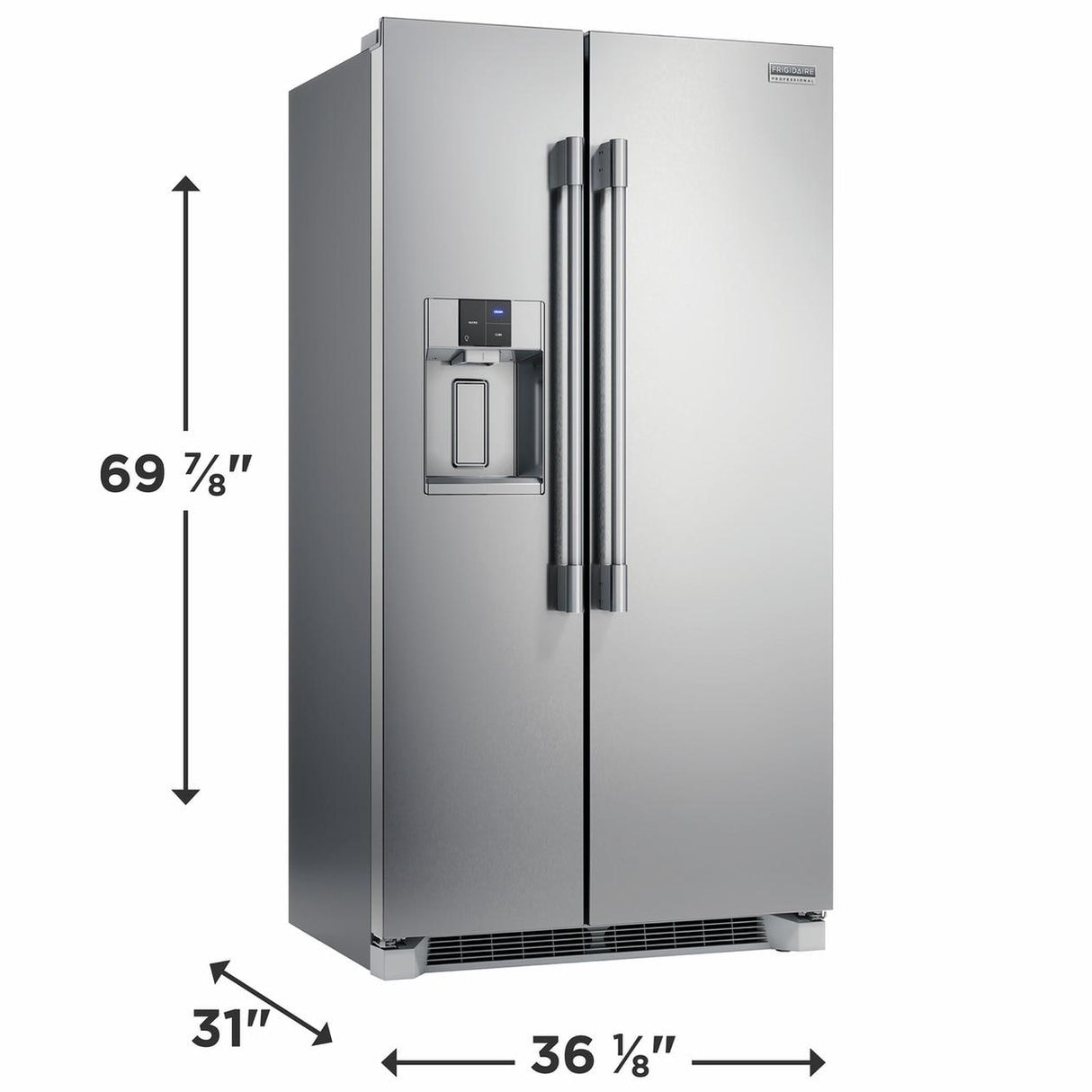 22 Cu. Ft. 36" Counter Depth Side by Side Refrigerator