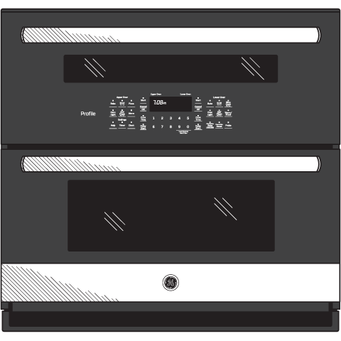 GE Profile™ 30" Built-In Twin Flex Convection Wall Oven