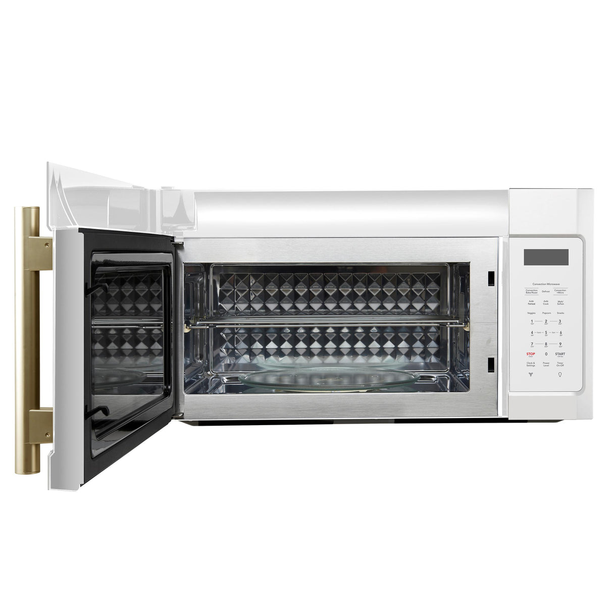 Forno Fornace 30-Inch Over the Range Convection Microwave, White - 1.5 cu.ft, 300 CFM Vent, Touch Control, LED Light