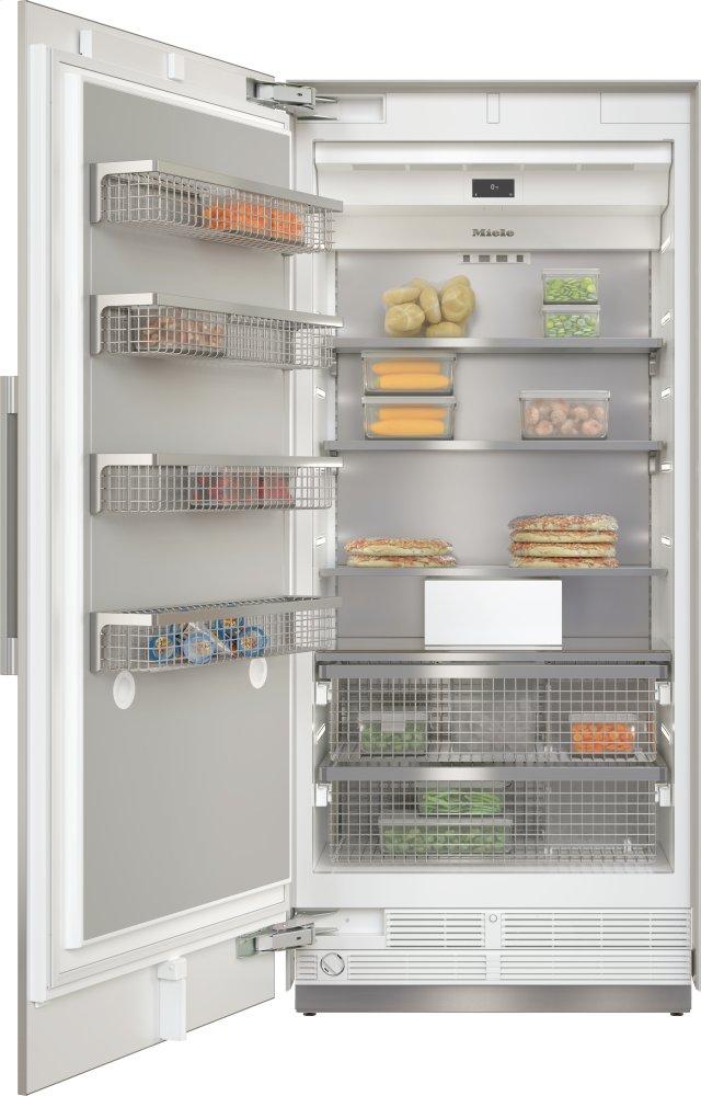 F 2912 SF Stainless steel/CleanSteel - MasterCool™ freezer For high-end design and technology on a large scale.