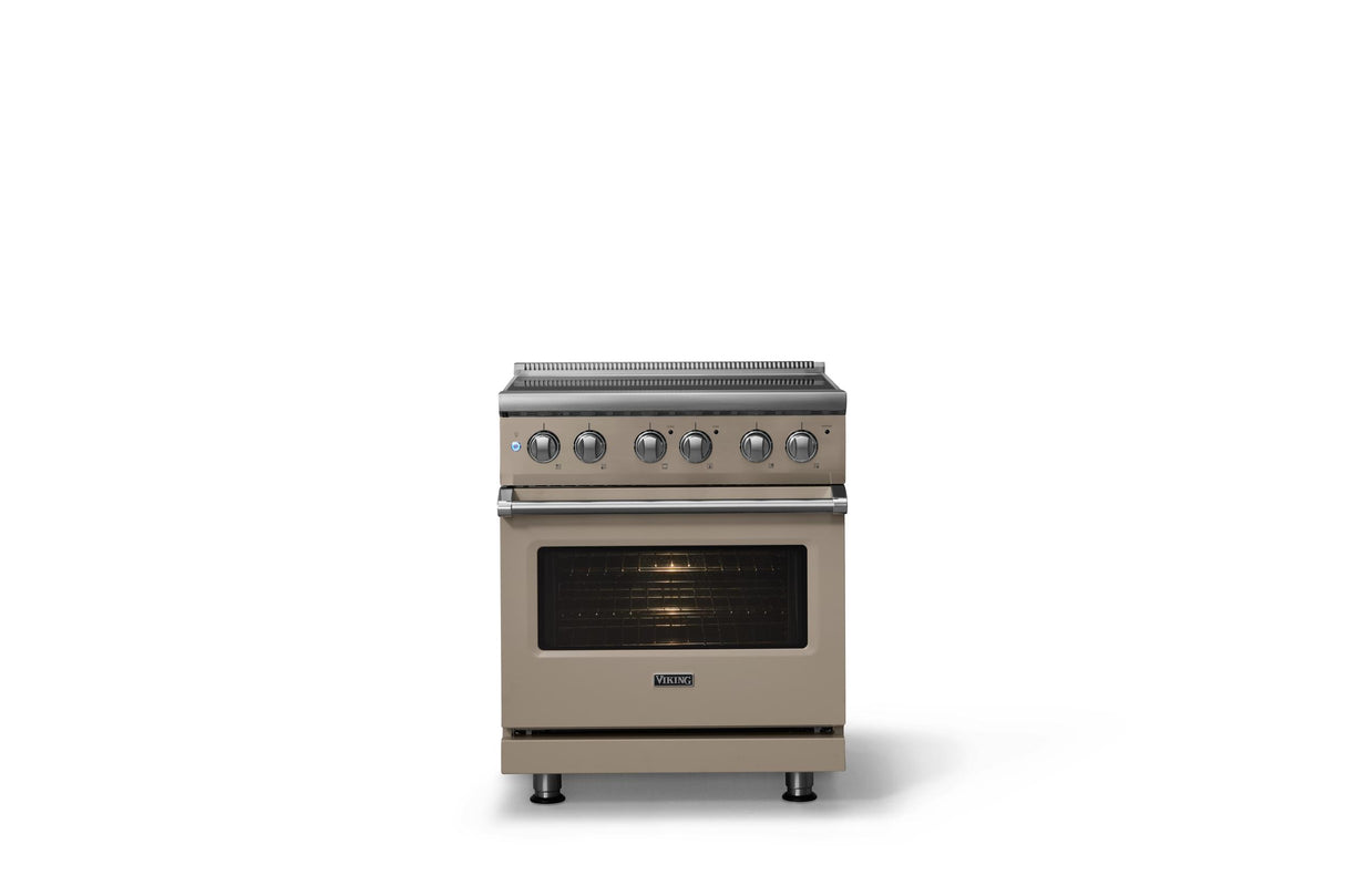 30"W. Electric Range (Finish: Nantucket, Trim: Polished Chrome)
