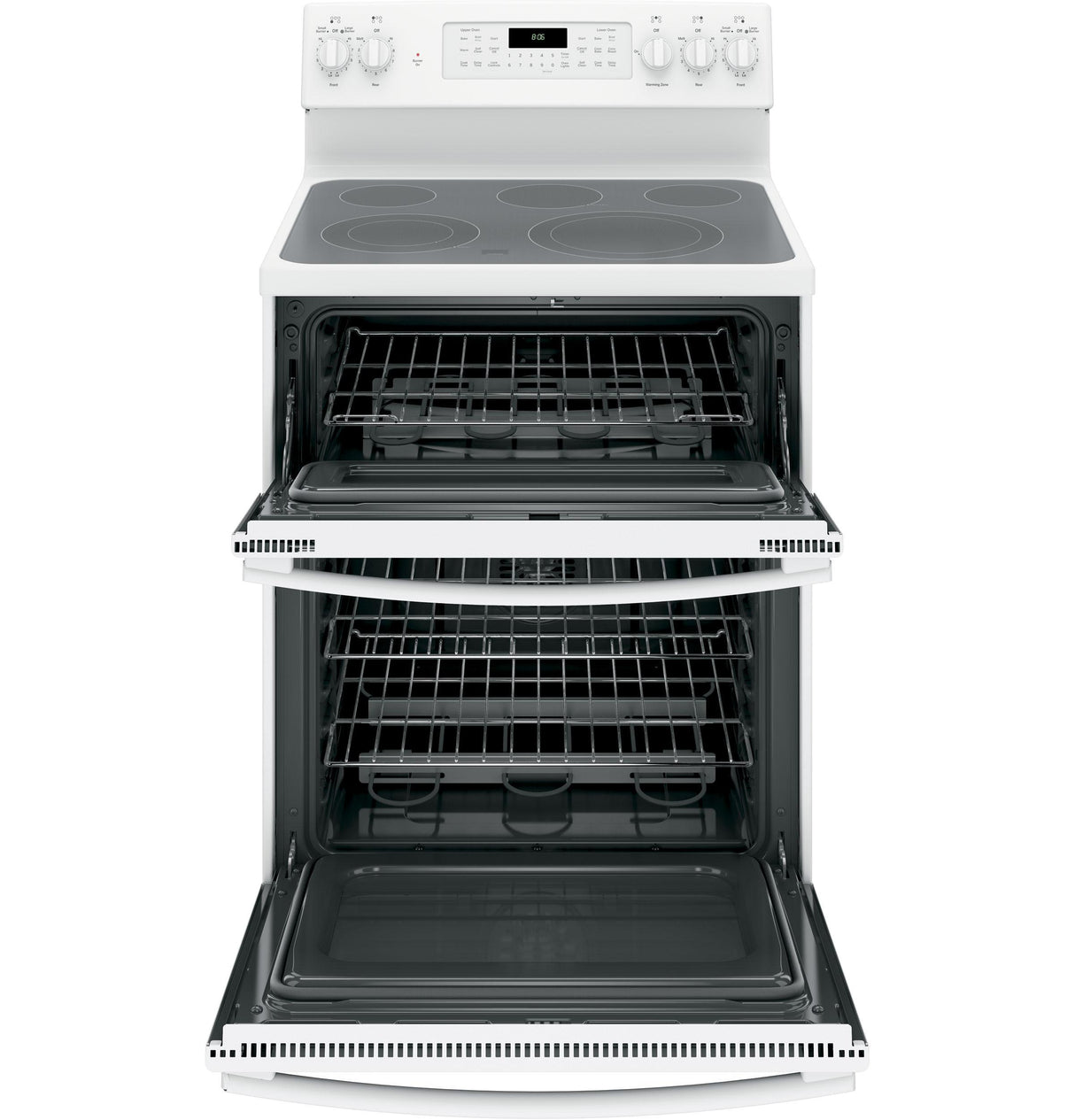 GE® 30" Free-Standing Electric Double Oven Convection Range