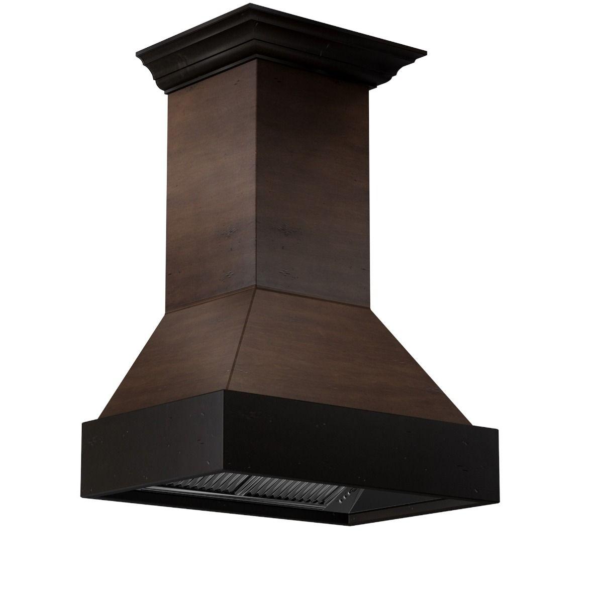 ZLINE 30 in. Wooden Wall Mount Range Hood in Antigua and Hamilton - Includes Remote Motor