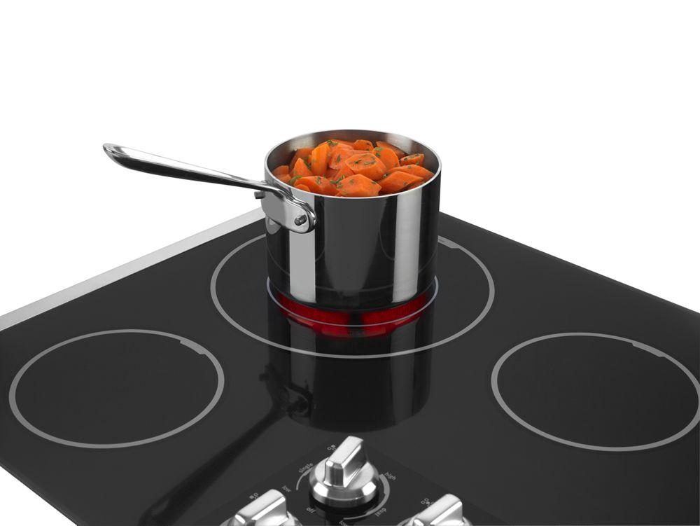 36-inch Wide Electric Cooktop with Dual-Choice Elements