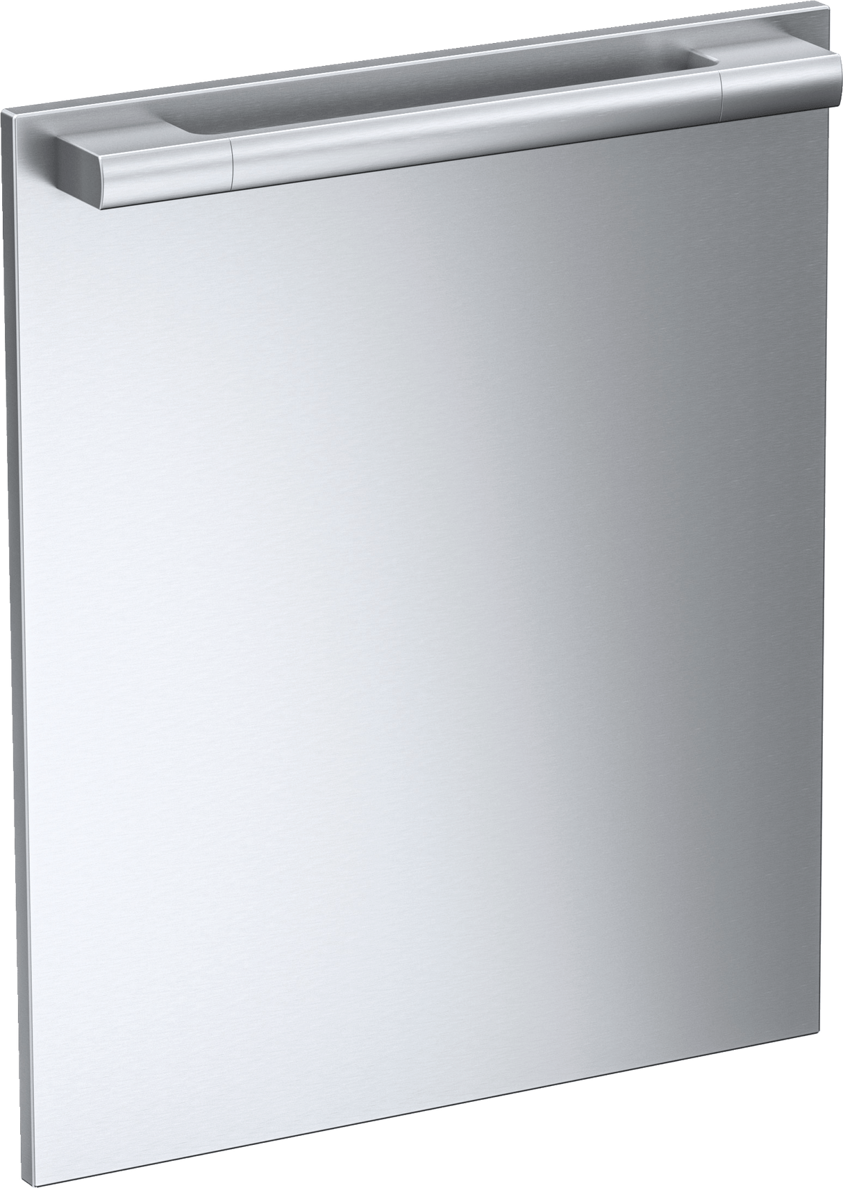 Int. front panel: W x H, 24 x 28 in - in Clean Touch Steel™ finish with handle for fully integrated dishwashers.