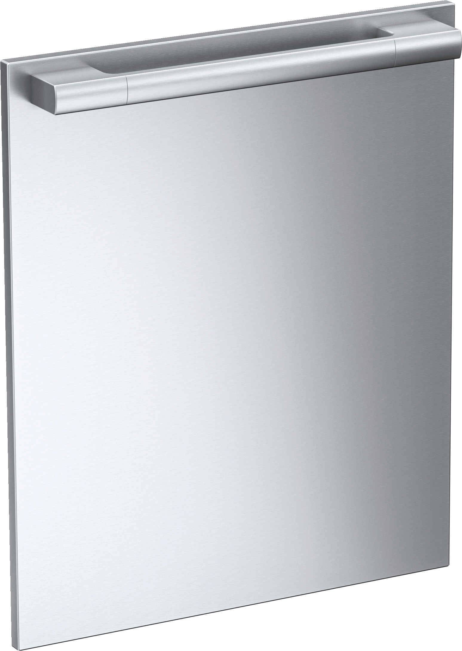 Int. front panel: W x H, 24 x 28 in - in Clean Touch Steel™ finish with handle for fully integrated dishwashers.