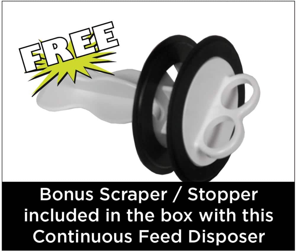 1/2 HP Twist Lock Mount, Continuous Feed Disposal