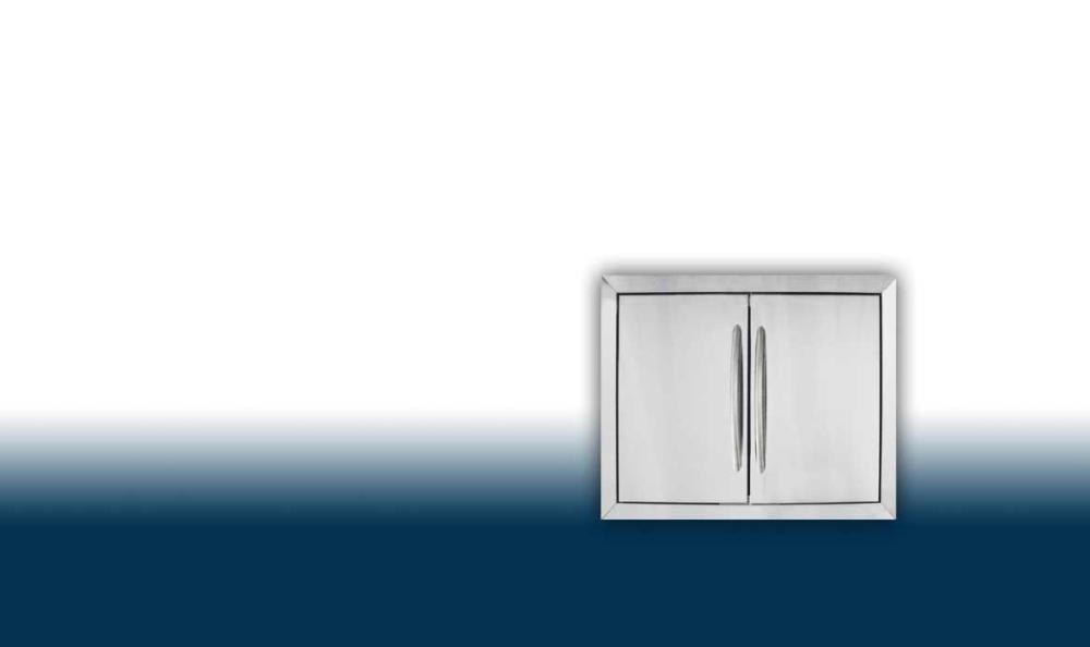 Medium Stainless Steel Double Door Set