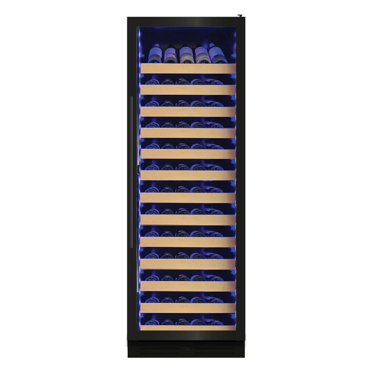 Tall Single Zone Wine Black Glass