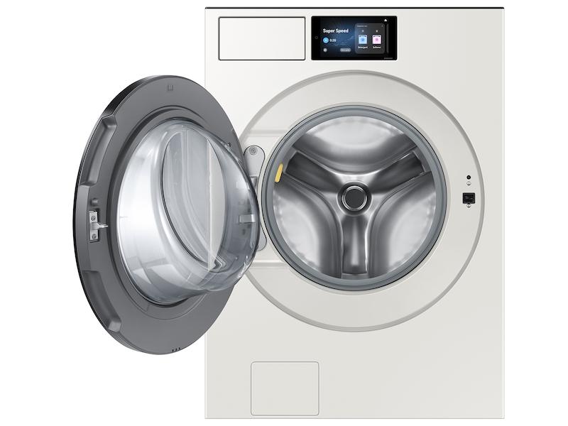 5.3 cu. ft. Bespoke AI Ultra Capacity Front Load Washer with AI Home and AI OptiWash+ in Ivory