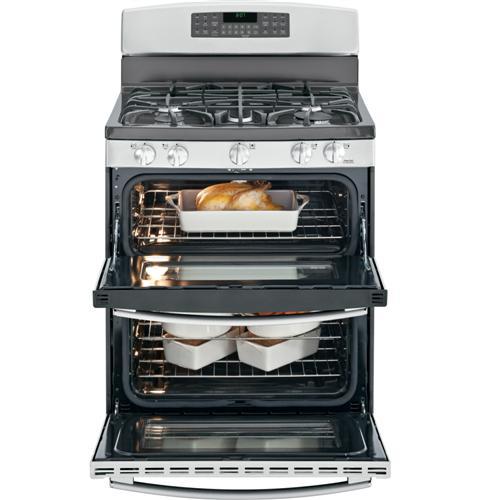 GE® 30" Free-Standing Gas Double Oven Range with Convection