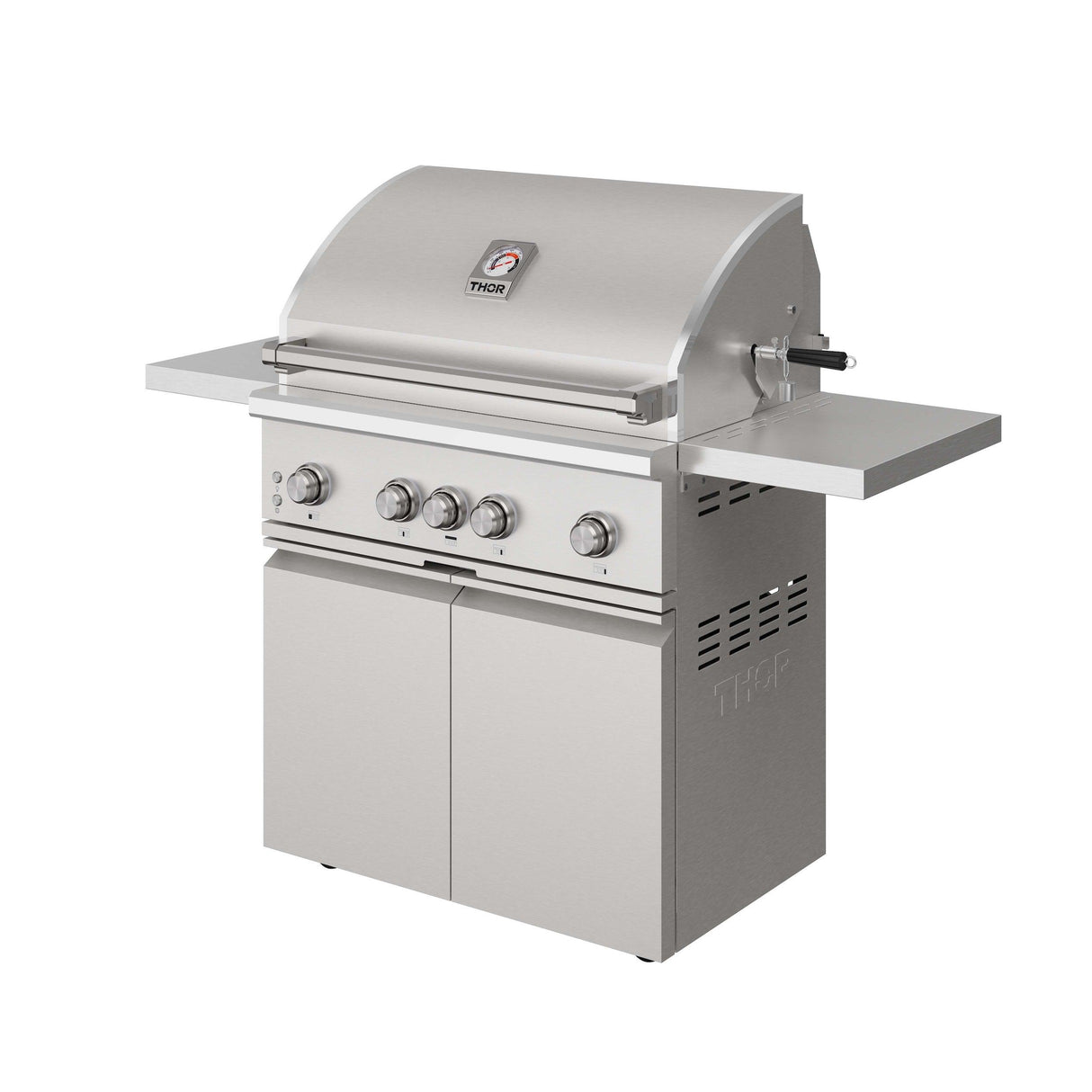 36-inch 4 Burners Built In Gas Grill On Cart With Sear/rear Infrared Burner & Rotisserie Natural Gas