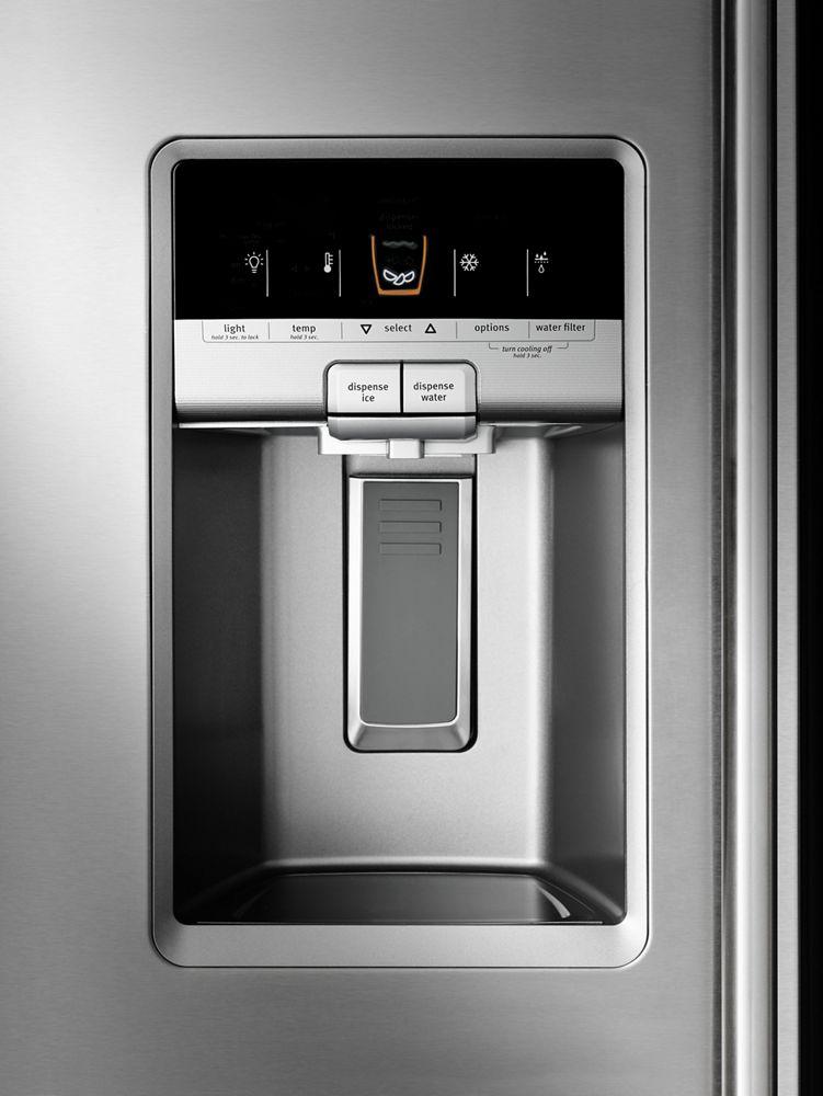 36- Inch Wide Side-by-Side Refrigerator with External Ice and Water- 26 Cu. Ft.