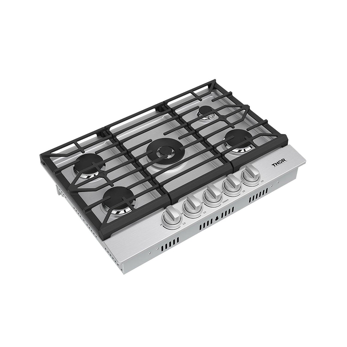 30 Inch Professional Gas Cooktop In Stainless Steel