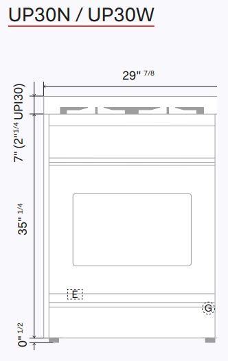 Nostalgie II 30 Inch Dual Fuel Natural Gas Freestanding Range in Matte Graphite with Bronze Trim