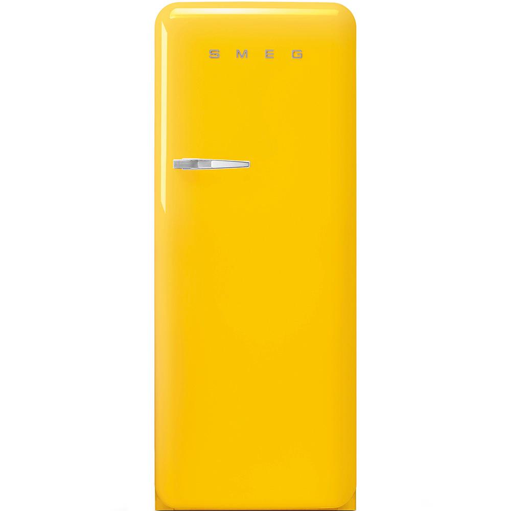 Approx 24" 50'S Style Refrigerator with ice compartment, Yellow, Right hand hinge