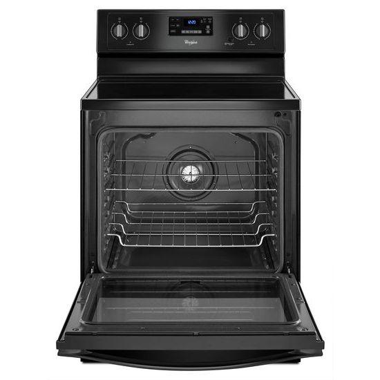 Whirlpool® 6.4 Cu. Ft. Freestanding Electric Range with AquaLift® Self-Cleaning Technology - Black