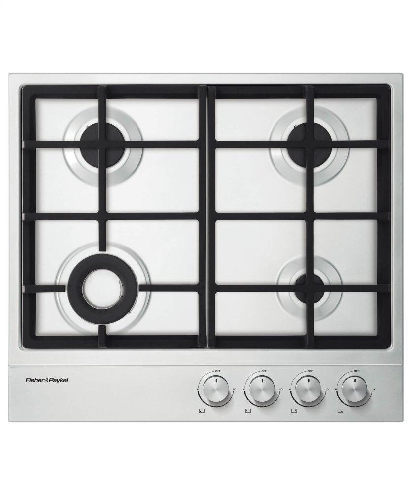 Gas on Steel Cooktop 24" 4 Burner