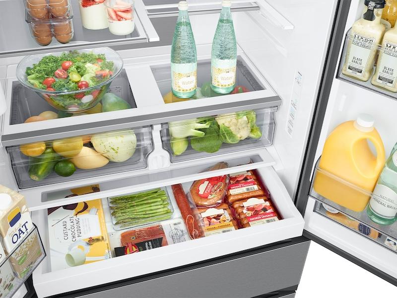 25 cu. ft. Mega Capacity Counter Depth 4-Door French Door Refrigerator with Four Types of Ice in Stainless Steel