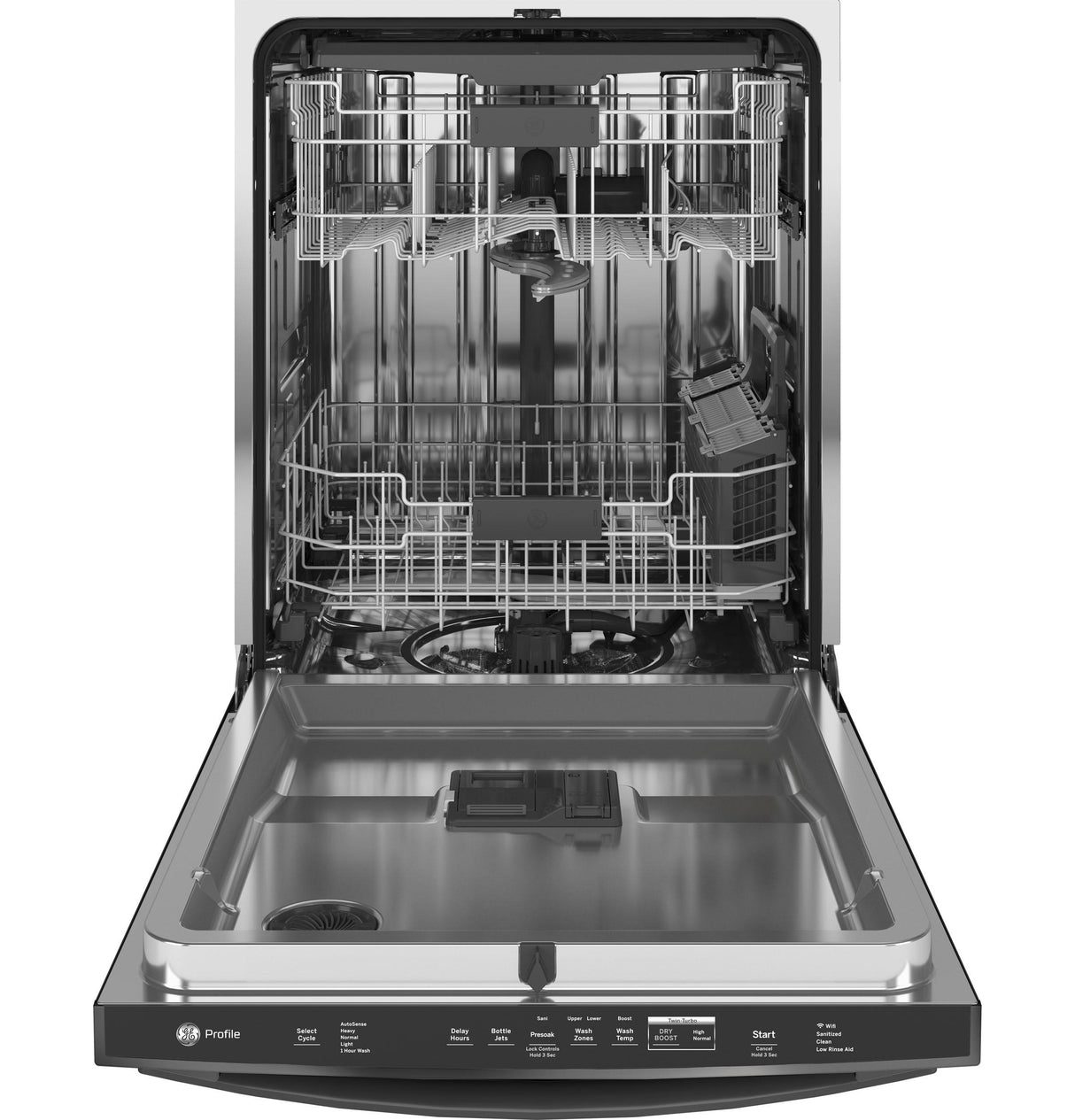 GE Profile™ ENERGY STAR® Fingerprint Resistant Top Control with Stainless Steel Interior Dishwasher with Sanitize Cycle & Twin Turbo Dry Boost