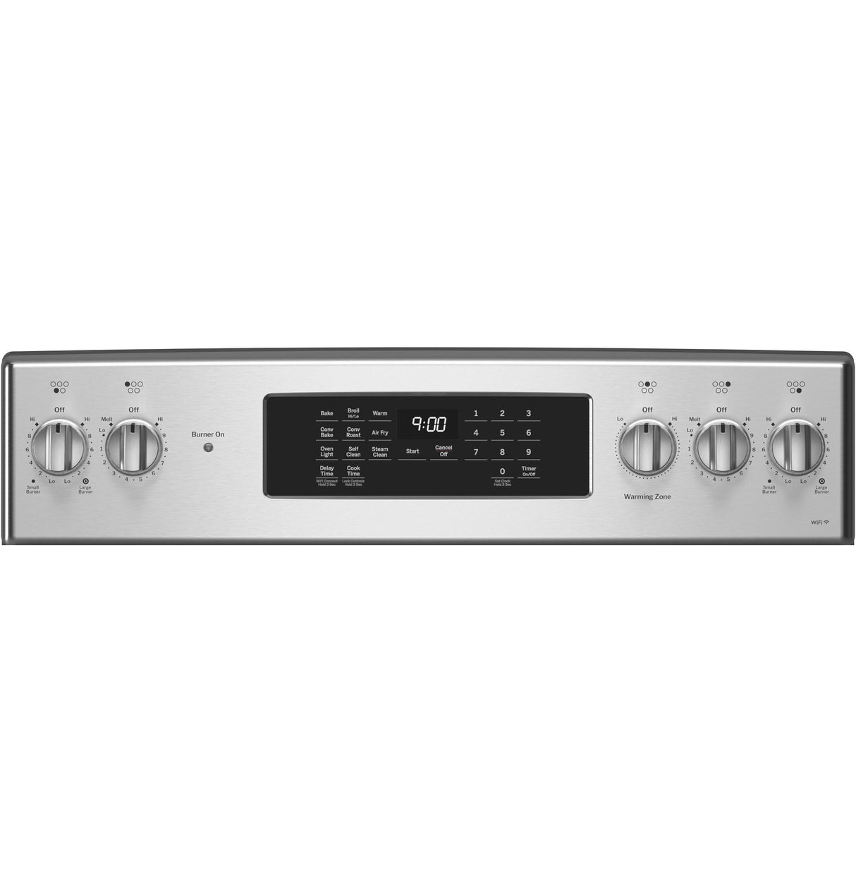 GE Profile™ ENERGY STAR® 30" Smart Free-Standing Electric Convection Fingerprint Resistant Range with No Preheat Air Fry