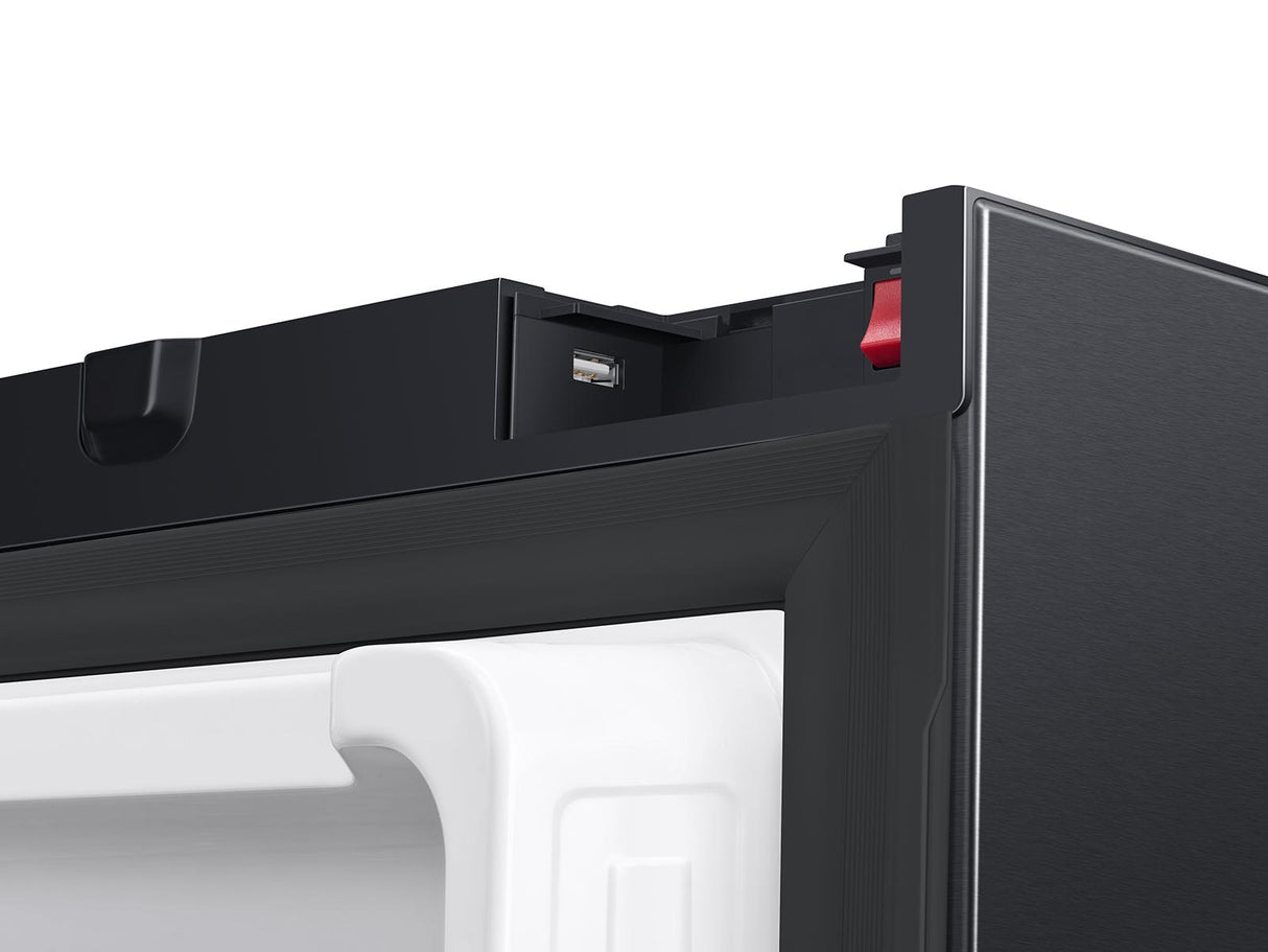 28 cu. ft. 3-Door French Door Refrigerator with Family Hub™ in Black Stainless Steel