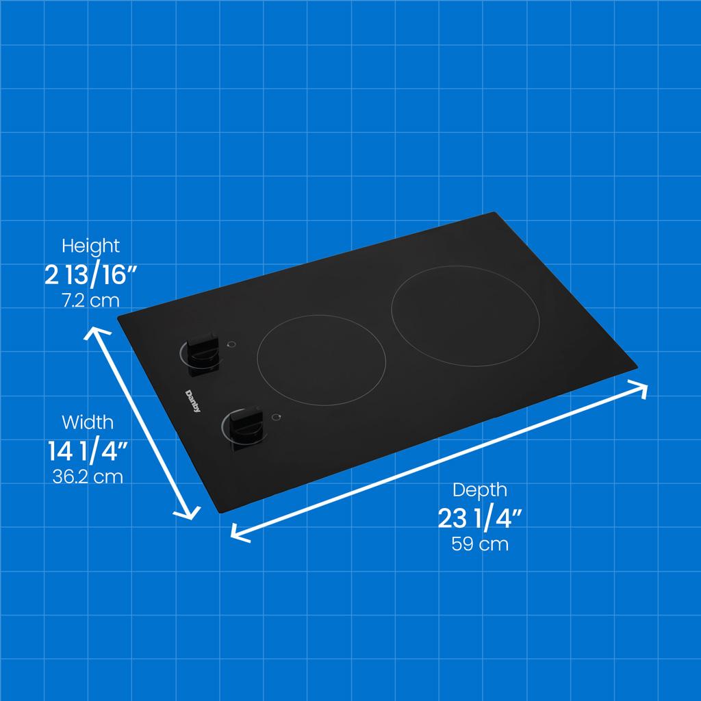 Danby 14" Radiant 2 Burner Cooktop in Black