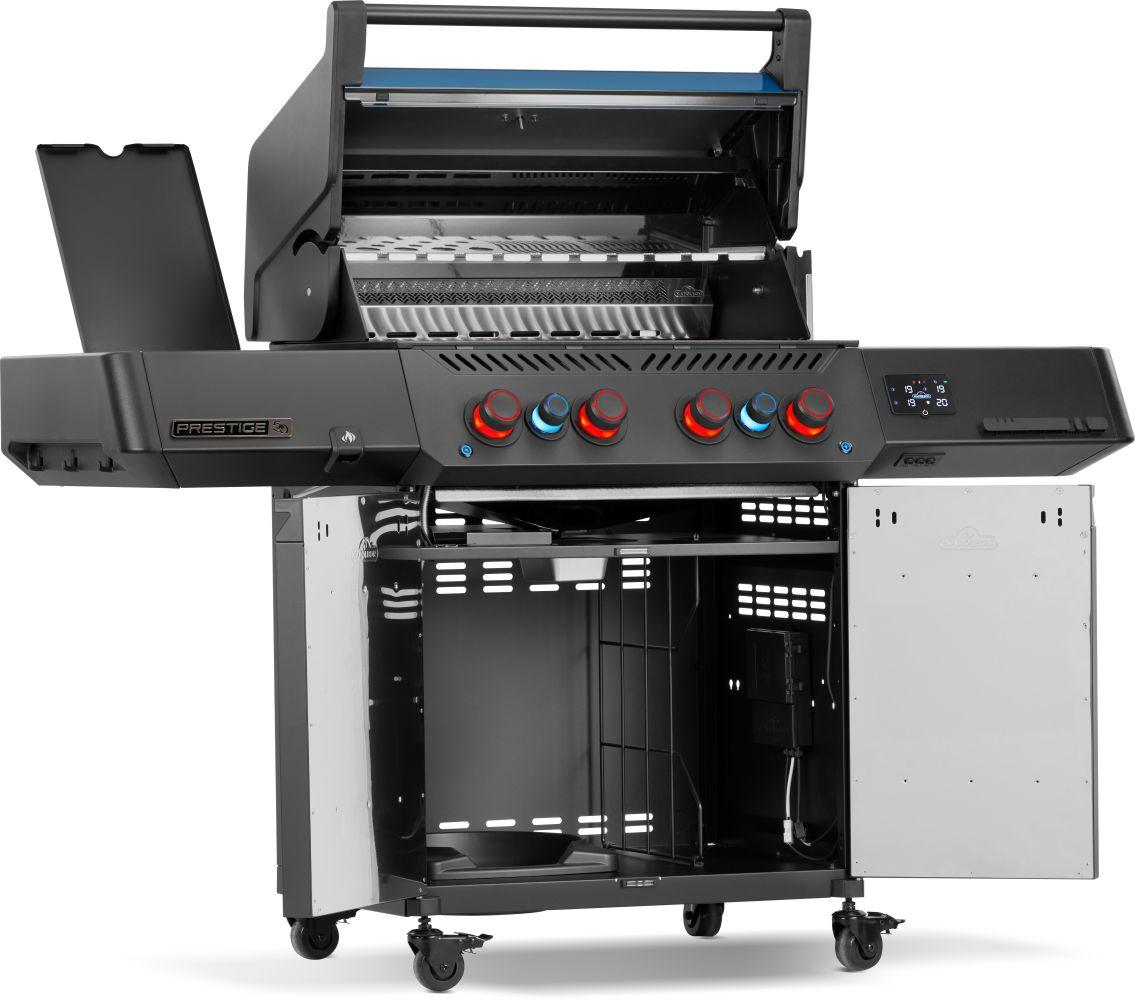 50thAnniversary Edition Prestige 500 Includes Commemorative Cover, Apron and Tool Set , Propane, Black and Blue