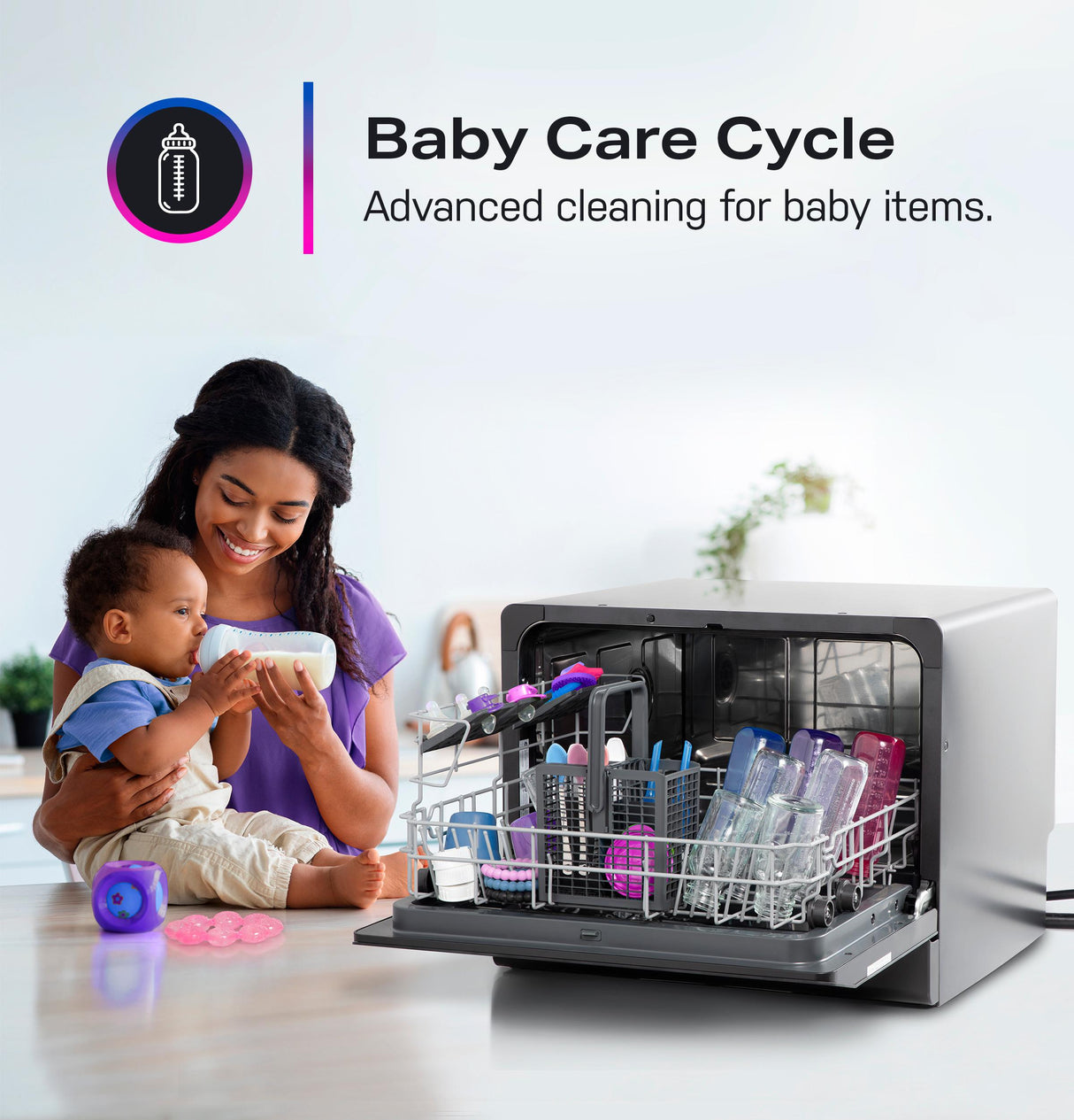 GE Profile™ ENERGY STAR® Smart Compact Dishwasher for Countertop or Built-In